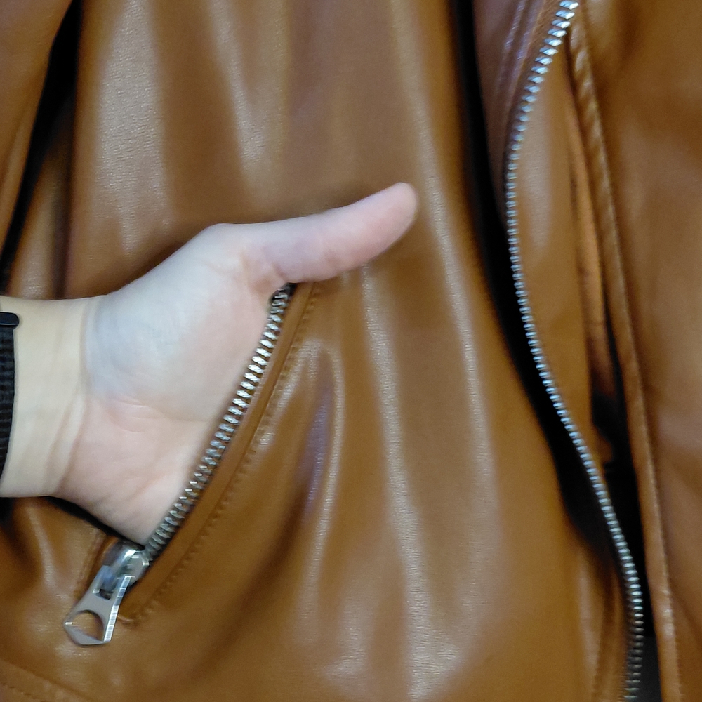 torrid Rust Faux Leather Moto Jacket - Picture 4 of 16